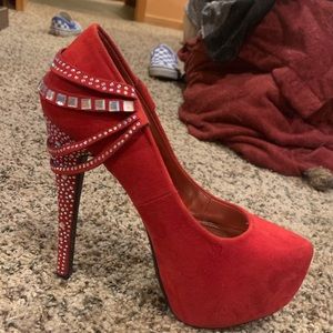 Red Diamond High Heels